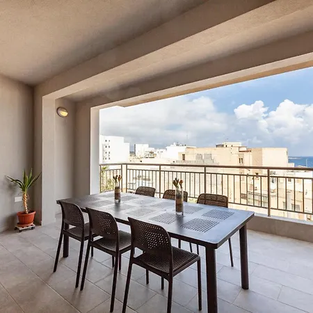Spacious Designer Apt With Private Seaview Balcony By 360 Estates * Bugibba